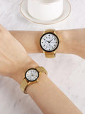 Michael Kors Portia Quartz White Dial Gold Steel Strap Watch for Women - MK3840 Authentic Buy Shop Now