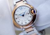 Cartier Ballon Bleu De Cartier Diamonds Silver Dial Two Tone Steel Strap Watch for Women - W3BB0026 Authentic Buy Shop Now