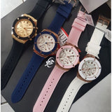 Guess Athena White Dial Pink Rubber Strap Watch For Women - GW0030L4 Authentic Buy Shop Now