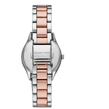 Michael Kors Lauryn Quartz Mother of Pearl White Dial Two Tone Steel Strap Watch For Women - MK4366 Authentic Buy Shop Now