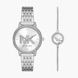Michael Kors Melissa Quartz Silver Dial Silver Steel Strap Watch for Women - MK4370 Authentic Buy Shop Now