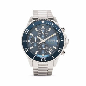 Hugo Boss Ocean Edition Chronograph Blue Dial Silver Steel Strap Watch for Men - 1513704 Authentic Buy Shop Now