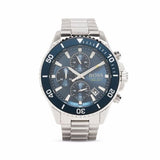 Hugo Boss Ocean Edition Chronograph Blue Dial Silver Steel Strap Watch for Men - 1513704 Authentic Buy Shop Now