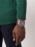 Hugo Boss Admiral Blue Dial Silver Steel Strap Watch for Men - 1513907 Authentic Buy Shop Now