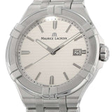 Maurice Lacroix Aikon Date White Dial Silver Steel Strap Watch for Men - AI1008-SS002-131-1 Authentic Buy Shop Now