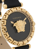 Versace Palazzo Empire Greca Black Dial Black Leather Strap Watch for Women - VEDV00119 Authentic Buy Shop Now