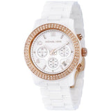 Michael Kors Ceramic White Dial White Steel Strap Watch for Women - MK5269 Authentic Buy Shop Now
