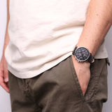 Tommy Hilfiger Daniel Black Dial Black Leather Strap Watch for Men - 1710381 Authentic Buy Shop Now