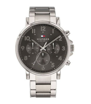 Tommy Hilfiger Chronograph Grey Dial Silver Steel Strap Watch for Men - 1710382 Authentic Buy Shop Now