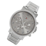 Tommy Hilfiger Chronograph Grey Dial Silver Steel Strap Watch for Men - 1710382 Authentic Buy Shop Now