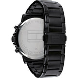 Tommy Hilfiger Evan Chronograph Quartz Black Dial Black Steel Strap Watch For Men - 1710410 Authentic Buy Shop Now