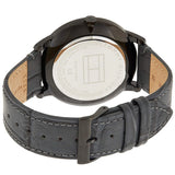 Tommy Hilfiger Brad Chronograph Quartz Grey Dial Grey Leather Strap Watch For Men - 1710388 Authentic Buy Shop Now