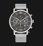 Tommy Hilfiger Evan Grey Dial Silver Mesh Bracelet Watch for Men - 1710396 Authentic Buy Shop Now