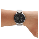 Tommy Hilfiger Evan Grey Dial Silver Mesh Bracelet Watch for Men - 1710396 Authentic Buy Shop Now