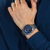 Tommy Hilfiger Kane Blue Dial Silver Steel Strap Watch for Men - 1710401 Authentic Buy Shop Now