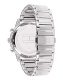 Tommy Hilfiger Evan Chronograph Blue Dial Silver Steel Strap Watch For Men - 1710409 Authentic Buy Shop Now