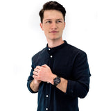 Tommy Hilfiger Evan Chronograph Quartz Black Dial Black Steel Strap Watch For Men - 1710410 Authentic Buy Shop Now