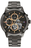 Tommy Hilfiger Henry Chronograph Grey Dial Grey Steel Strap Watch For Men - 1710479 Authentic Buy Shop Now