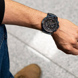 Tommy Hilfiger Luca Chronograph Grey Dial Blue Steel Strap Watch For Men - 1710493 Authentic Buy Shop Now