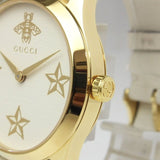 Gucci G Timeless White Dial White Leather Strap Watch For Women - YA1264096 Authentic Buy Shop Now