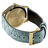 Gucci G Timeless Quartz Blue Dial Blue Leather Strap Watch For Men - YA1264097 Authentic Buy Shop Now