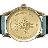 Gucci G Timeless Quartz Blue Dial Blue Leather Strap Watch For Men - YA1264097 Authentic Buy Shop Now