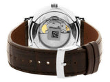 Tissot T-Classic Powermatic 80 Silver Dial Brown Leather Strap Watch For Men - T122.407.16.031.00 Authentic Buy Shop Now