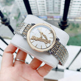 Versace Virtus Quartz White Dial Two Tone Steel Strap Watch for Women - VEHC00719 Authentic Buy Shop Now
