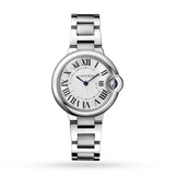 Cartier Ballen Bleu De Cartier Silver Dial Silver Steel Strap Watch for Women - W6920084 Authentic Buy Shop Now