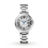 Cartier Ballon Bleu De Cartier Silver Dial Silver Steel Strap Watch for Women - WSBB0044 Authentic Buy Shop Now