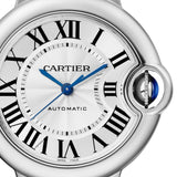 Cartier Ballon Bleu De Cartier Silver Dial Black Leather Strap Watch for Women - WSBB0030 Authentic Buy Shop Now