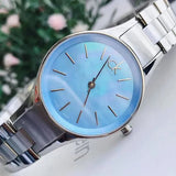 Calvin Klein Simplicity Blue Dial Silver Steel Strap Watch for Women - K432314N Authentic Buy Shop Now
