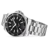 Gucci Dive Quartz Black Dial Silver Steel Strap Watch For Men - YA136301A Authentic Buy Shop Now