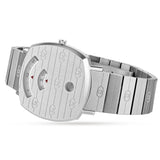 Gucci Grip Quartz Silver Dial Silver Steel Strap Watch For Women - YA157401 Authentic Buy Shop Now