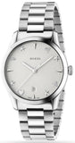 Gucci G Timeless White Dial Silver Steel Strap Watch For Women - YA1264028A Authentic Buy Shop Now