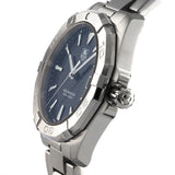 Tag Heuer Aquaracer Quartz Black Dial Silver Steel Strap Watch for Men - WAY1110.BA0928 Authentic Buy Shop Now
