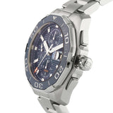 Tag Heuer Aquaracer Calibre 16 43mm Blue Dial Silver Steel Strap Watch for Men - CAY211B.BA0927 Authentic Buy Shop Now