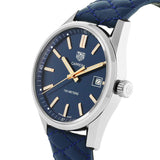 Tag Heuer Carrera Quartz Blue Dial Blue Calfskin Leather Strap Watch for Women - WAR1112.FC6391 Authentic Buy Shop Now