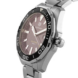 Tag Heuer Aquaracer Quartz Black Dial Silver Steel Strap Watch for Men - WAY101A.BA0746 Authentic Buy Shop Now