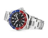 Tag Heuer Aquaracer GMT Caliber 7 Pepsi Black Dial Silver Steel Strap Watch for Men - WAY201F.BA0927 Authentic Buy Shop Now