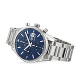 Tag Heuer Carrera Chronograph 41mm Blue Dial Silver Steel Strap Watch for Men - CBK2112.BA0715 Authentic Buy Shop Now