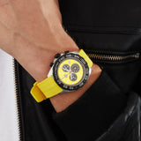 Tag Heuer Formula 1 Chronograph Yellow Dial Yellow Rubber Strap Watch for Men - CAZ101AM.FT8054 Authentic Buy Shop Now
