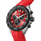 Tag Heuer Formula 1 Chronograph Red Dial Red Rubber Strap Watch for Men - CAZ101AN.FT8055 Authentic Buy Shop Now