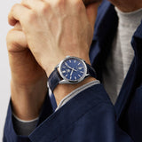 Tag Heuer Carrera Date Blue Dial Blue Leather Strap Watch for Men - WBN2112.FC6504 Authentic Buy Shop Now