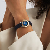 Tag Heuer Aquaracer Professional 200 Automatic Diamonds Blue Dial Blue Rubber Strap Watch for Women - WBP2450.FT6215 Authentic Buy Shop Now