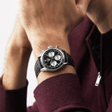 Tag Heuer Carrera Automatic Chronograph Black Dial Black Leather Strap Watch for Men - CBS2210.FC6534 Authentic Buy Shop Now