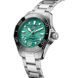Tag Heuer Aquaracer Professional 300 Automatic Diamonds Green Dial Silver Steel Strap Watch for Women - WBP231K.BA0618 Authentic Buy Shop Now