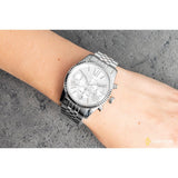 Michael Kors Lexington Silver Dial Silver Steel Strap Watch for Women - MK5555 Authentic Buy Shop Now