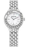 Swarovski Lovely Crystals Mini White Dial Silver Steel Strap Watch for Women - 5242901 Authentic Buy Shop Now