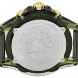 Versace Icon Active Chronograph Gold Dial Black Silicone Strap Watch For Men - VEZ700321 Authentic Buy Shop Now